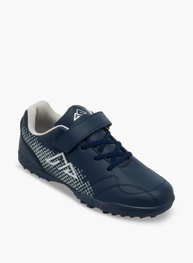 شو اكسبرس Boys Hook & Loop Football Turf School Shoes