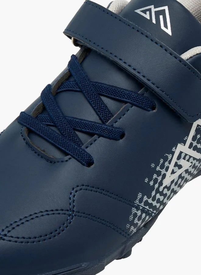 Oaklan By Shoexpress NAVY Boys Hook & Loop Football Turf School Shoes for Men | Best Price UAE