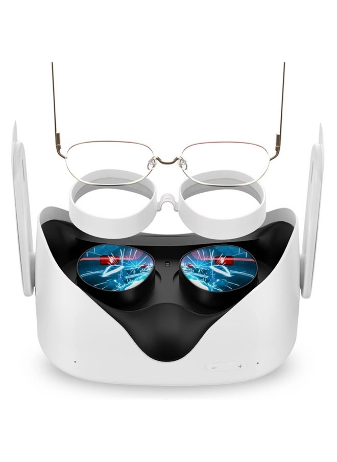 SUPERUS - Lens Protector Compatible with Oculus/Meta Quest 2, Glasses Spacer - Anti-Scratch VR Accessories to Prevent Your Glasses from Scratching VR Lenses (White) - Image 1