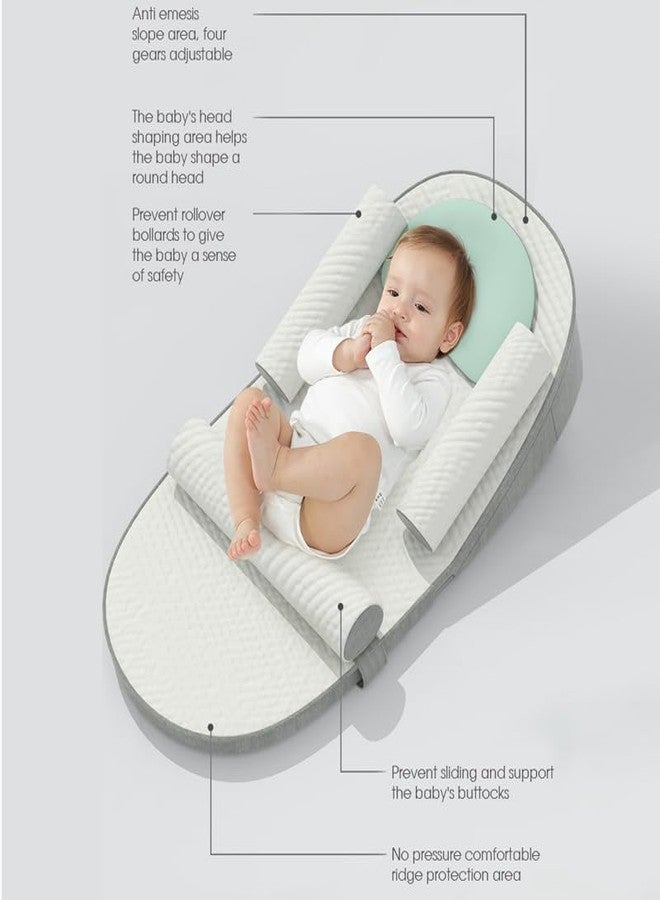 Kresal Baby Feeding Pillow, Anti Overflow Feeding Pillow for Reducing Spit-Up, Safety Nursing Pillow, Baby Lounger Reflux Wedge Breastfeeding, Removable top and Bottom Infant Support Cushion - Image 5