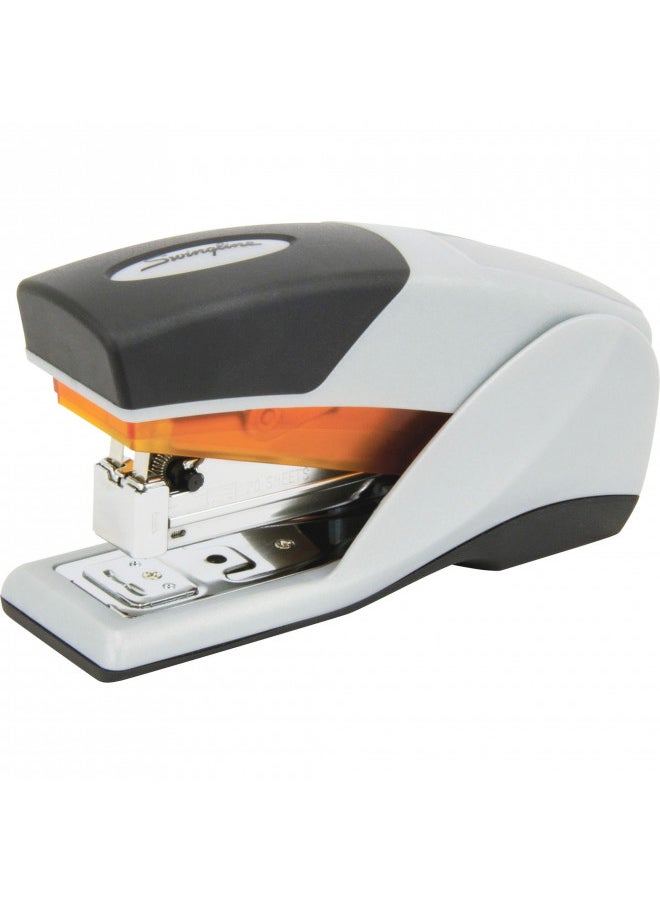 Swingline Stapler, Desktop Stapler, Compact Size, 25 Sheet Capacity, Optima 25 Reduced Effort, Orange/Gray (66412)