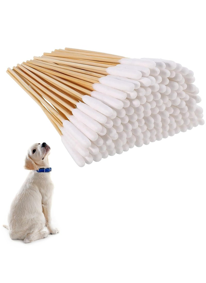 CMGTYYD CMGTYYD 200 Pieces Dogs Ear Cleaning Swabs,Large Cotton Buds Animal Ear Cleaning Cotton Swab Sticks Remover Itchy,Animal Ear Cleaner Big Cotton Swab Sticks Cotton Buds for Cat Dog Ear Wax Infection Removal  - Image 1