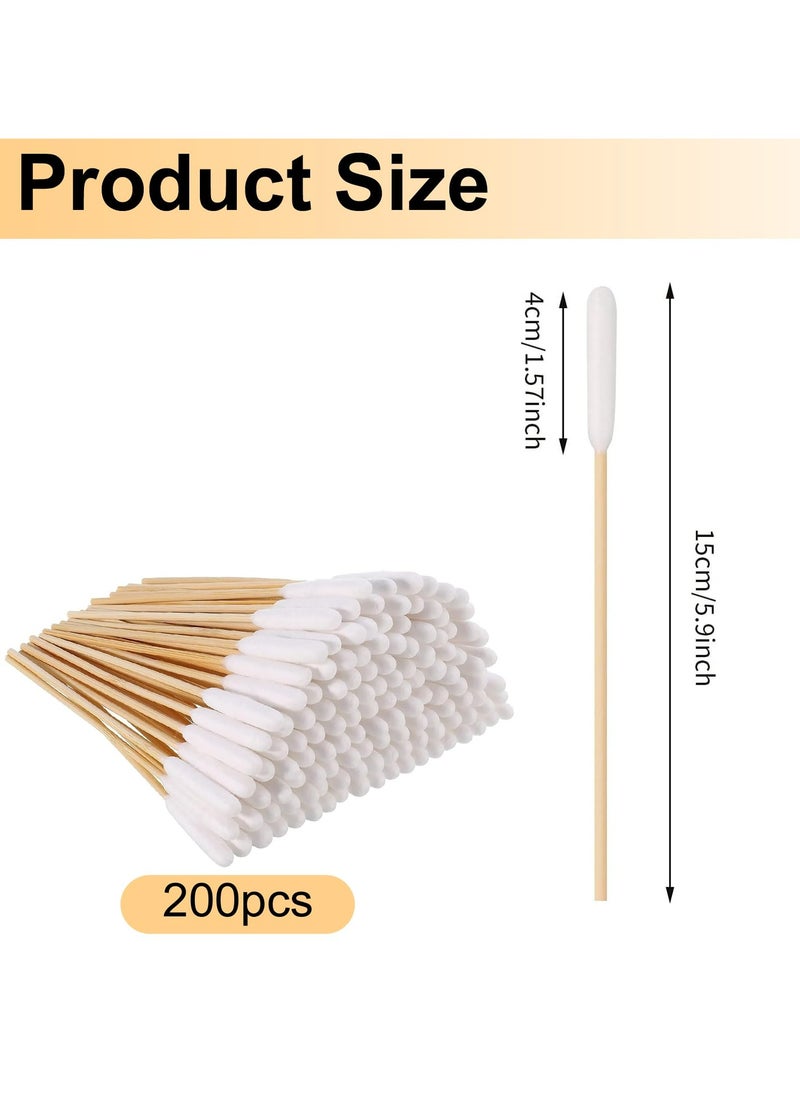 CMGTYYD CMGTYYD 200 Pieces Dogs Ear Cleaning Swabs,Large Cotton Buds Animal Ear Cleaning Cotton Swab Sticks Remover Itchy,Animal Ear Cleaner Big Cotton Swab Sticks Cotton Buds for Cat Dog Ear Wax Infection Removal  - Image 2
