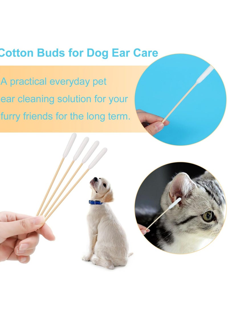 CMGTYYD CMGTYYD 200 Pieces Dogs Ear Cleaning Swabs,Large Cotton Buds Animal Ear Cleaning Cotton Swab Sticks Remover Itchy,Animal Ear Cleaner Big Cotton Swab Sticks Cotton Buds for Cat Dog Ear Wax Infection Removal  - Image 3