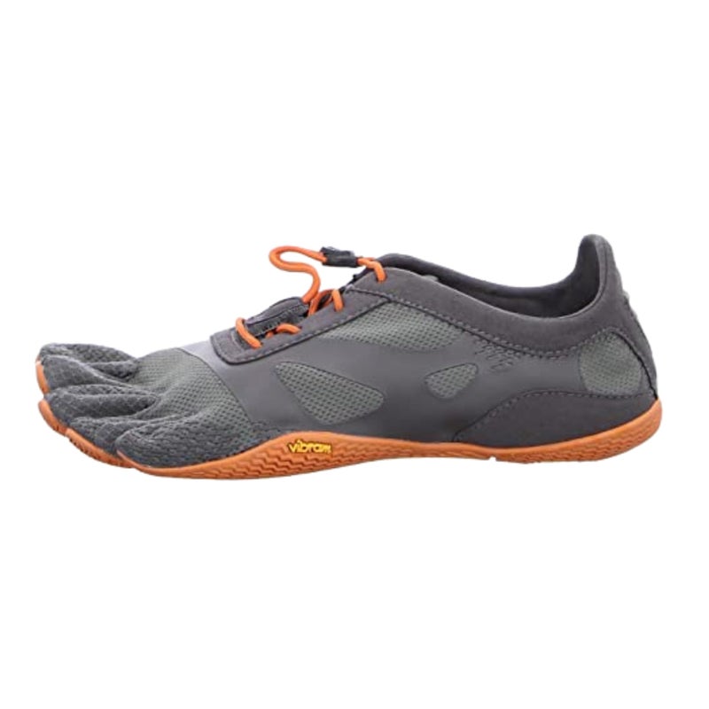 vibram حذاء فيبرام للنساء فايف فينجرز KSO EVO | حذاء تدريب عاري للرفع والتمارين الوظيفية، رمادي/برتقالي، 35 EU / 6-6.5 US - Image 1