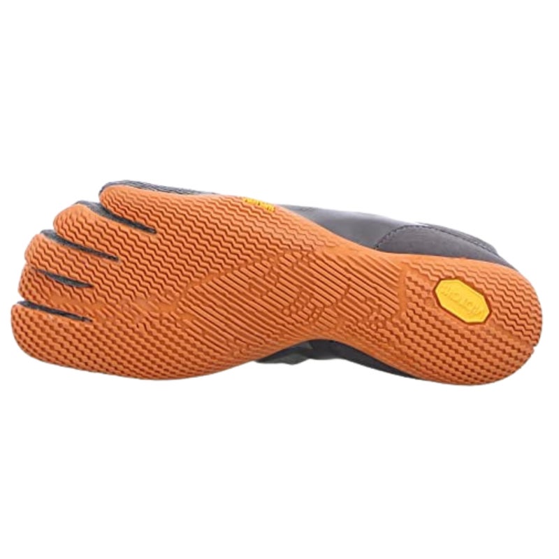 vibram حذاء فيبرام للنساء فايف فينجرز KSO EVO | حذاء تدريب عاري للرفع والتمارين الوظيفية، رمادي/برتقالي، 35 EU / 6-6.5 US - Image 4