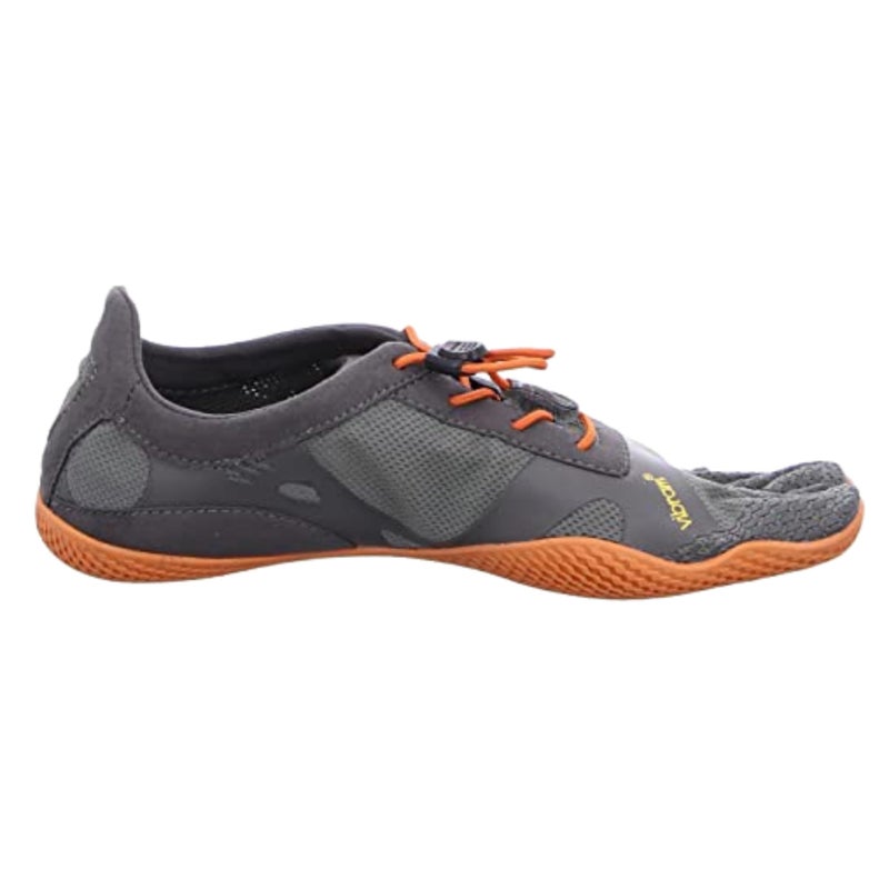 vibram حذاء فيبرام للنساء فايف فينجرز KSO EVO | حذاء تدريب عاري للرفع والتمارين الوظيفية، رمادي/برتقالي، 35 EU / 6-6.5 US - Image 2