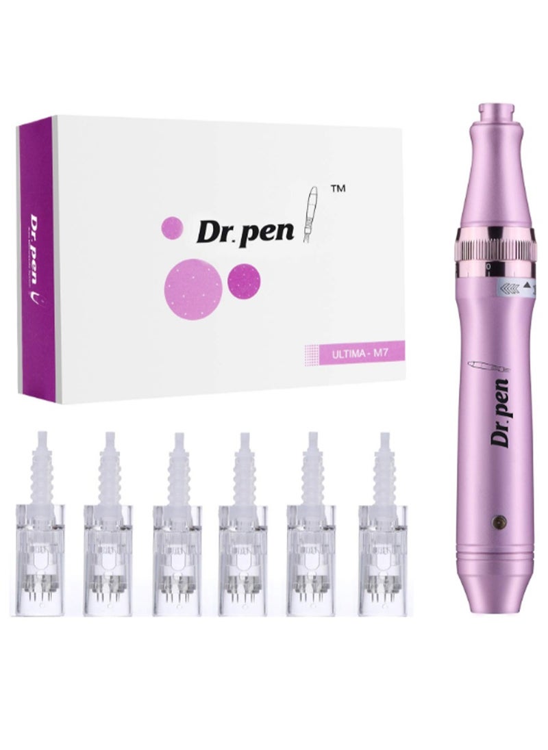 Dr.pen Wireless Derma Pen M7-W with 6pcs 12pin Cartridges  - Image 1