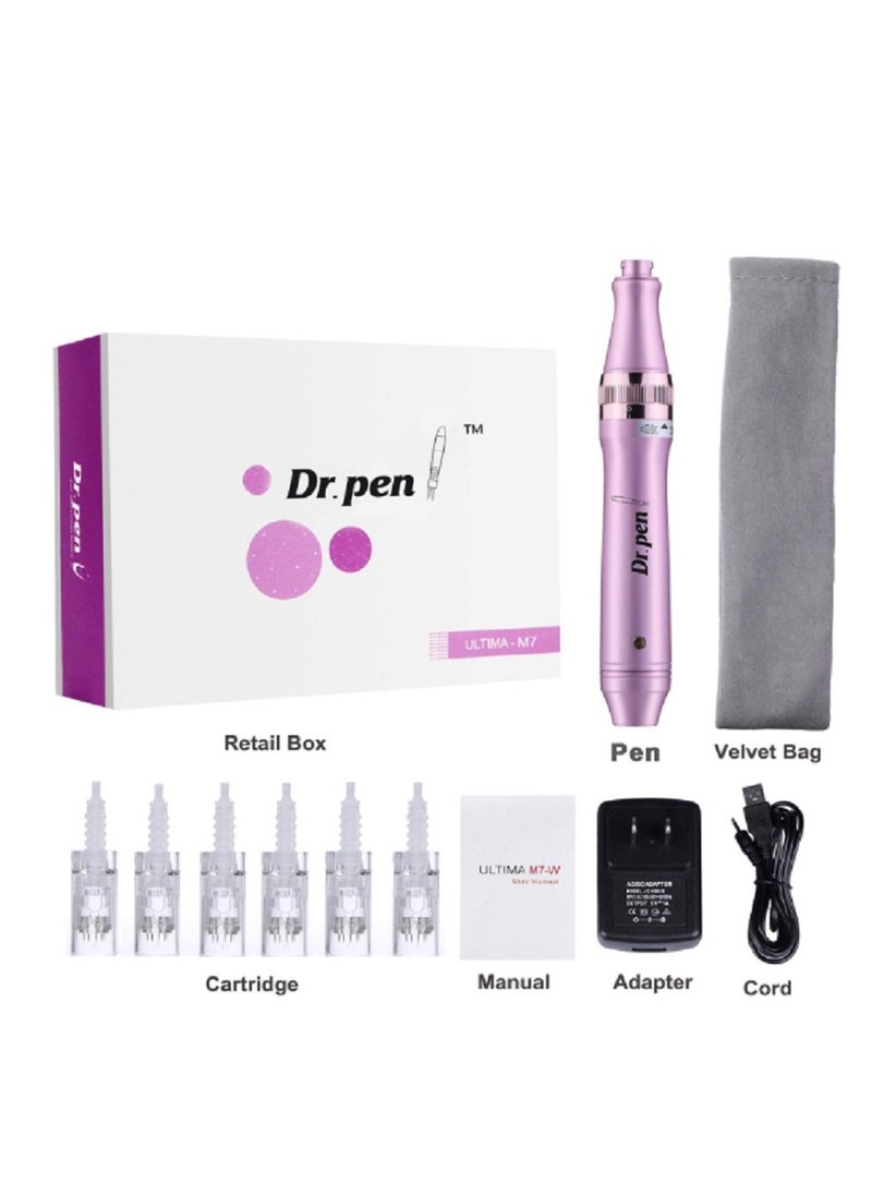 Dr.pen Wireless Derma Pen M7-W with 6pcs 12pin Cartridges  - Image 3