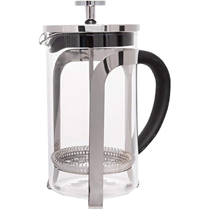 Biggcoffee Fy450 French Press Stainless Steel Lid Borosilicate Glass 350 Ml Special Functional Compact Design - Image 1