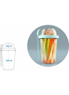 Zweikell Capsule Orange Bpa Free 5550 ml Snack Container  - Image 2