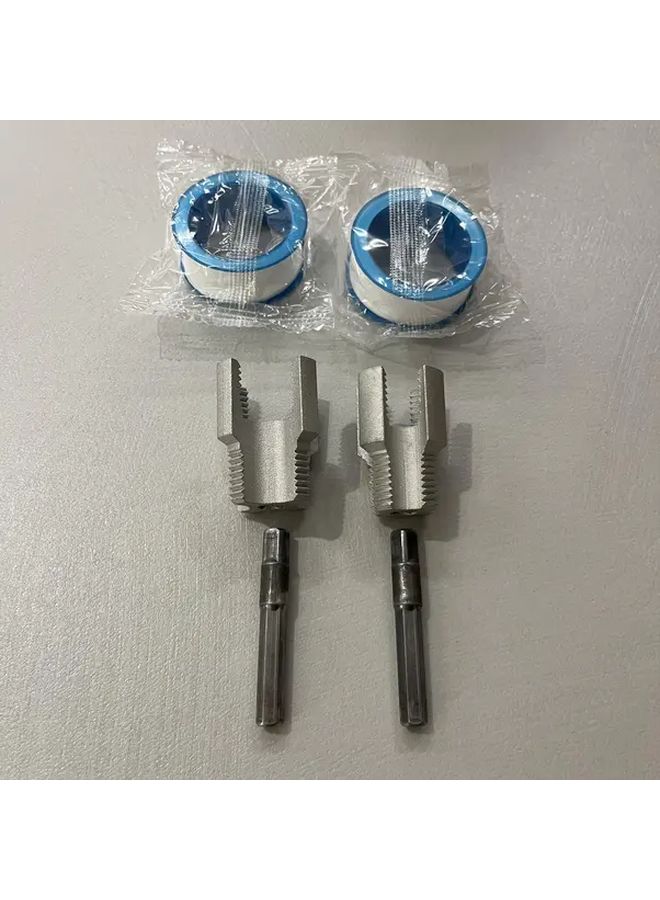 4pcs Ppr Pipe Threader With Sealing Tape For Dn15 Dn20 Internal And External Thread Repair - Image 5