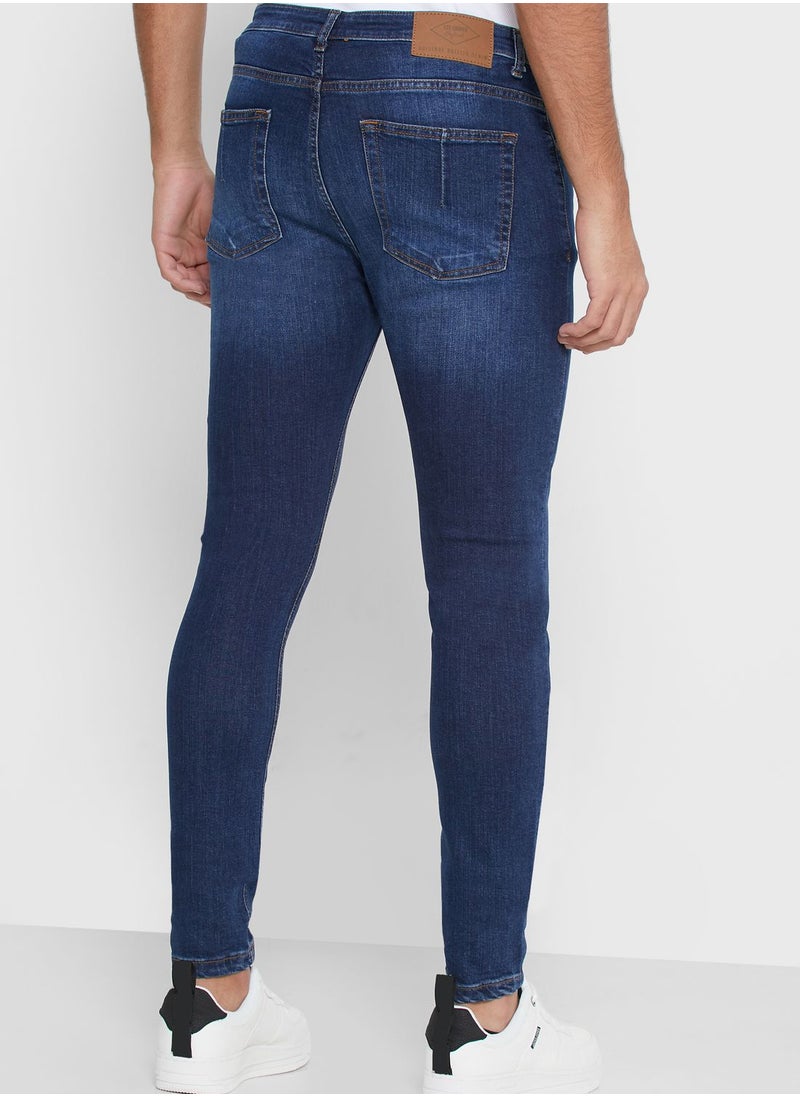 Lee Cooper Mid Wash Skinny Fit Jeans  - Image 3