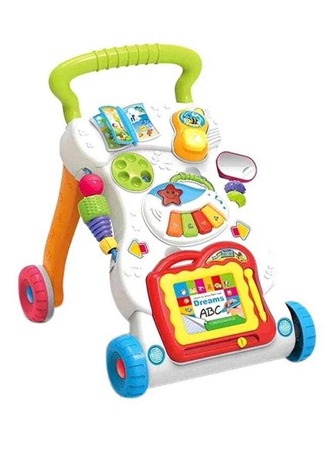 Cool Baby Musical Push Along Walker, Foldable Design, Easy Portability, Nonslip Handle, 6-9 Months - Image 1