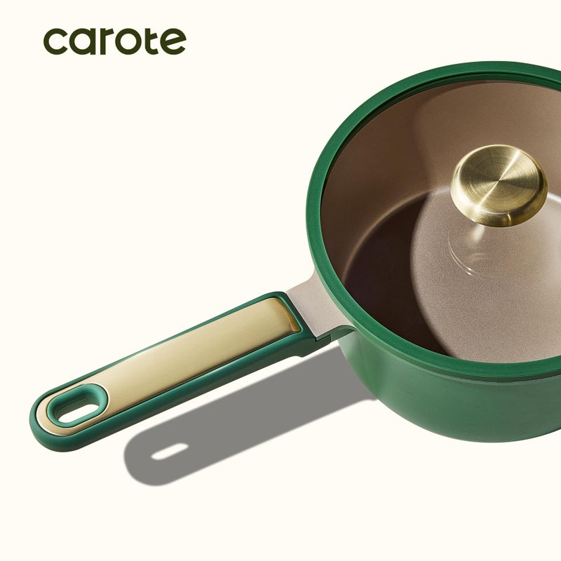 CAROTE Pots and Pans Set Non stick, 18pcs NonStick Kitchen Set Induction Cookware Non-toxic Cooking Set, Dishwasher/Oven Safe,Cookware Set,Green - Image 5
