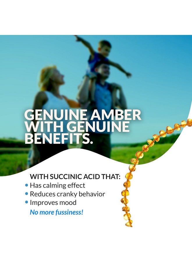 Baltic Wonder Baltic Amber Necklace (Baroque Honey) Unisex - 100% Certified Authentic Baltic. - Image 3