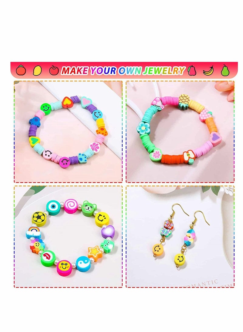 SYOSI DIY Bead Set, 480pcs Children Pop Beads for Making Necklace Bracelet Ring, Art Craft & Jewellery Making Kit for Kids Girls Age 4 5 6 7 8, 24 Types - Image 3