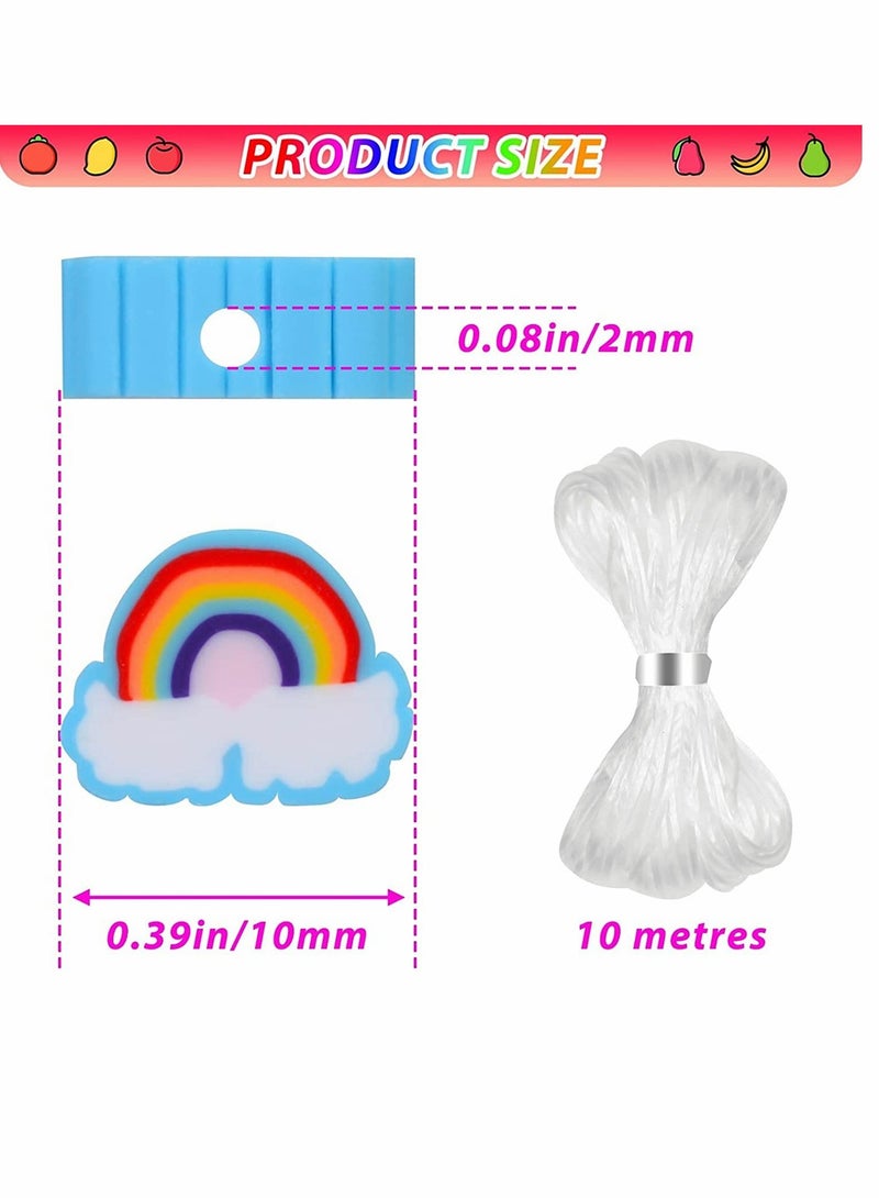 SYOSI DIY Bead Set, 480pcs Children Pop Beads for Making Necklace Bracelet Ring, Art Craft & Jewellery Making Kit for Kids Girls Age 4 5 6 7 8, 24 Types - Image 5