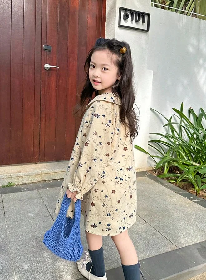 Take Two  Girls Floral Print Peter Pan Collar Dress for Women | Best Price UAE