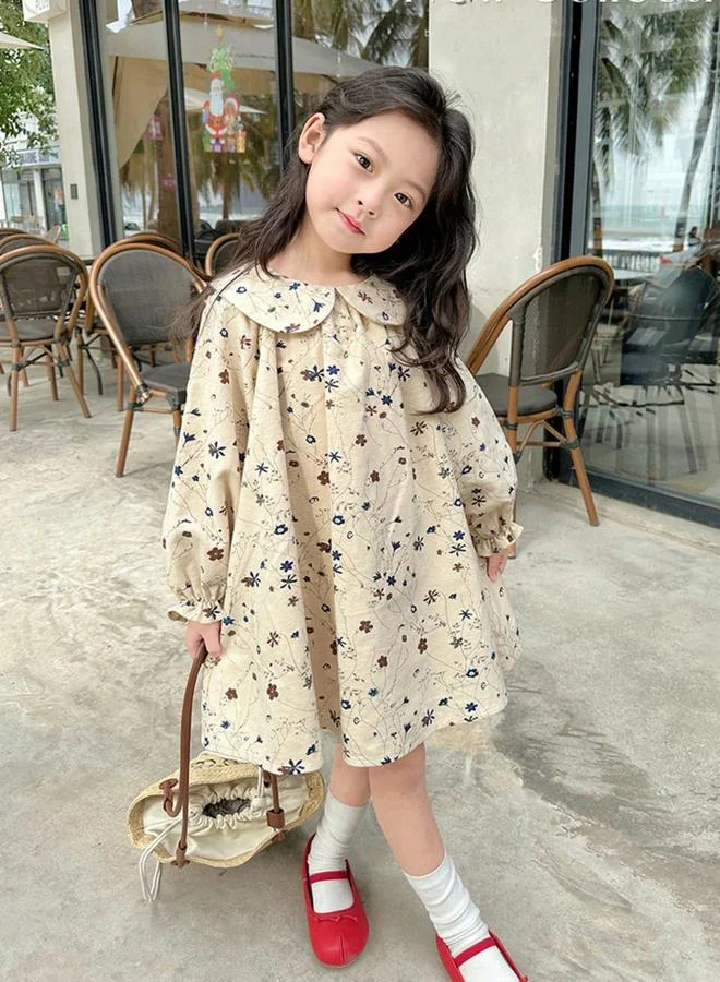 Take Two  Girls Floral Print Peter Pan Collar Dress for Women | Best Price UAE