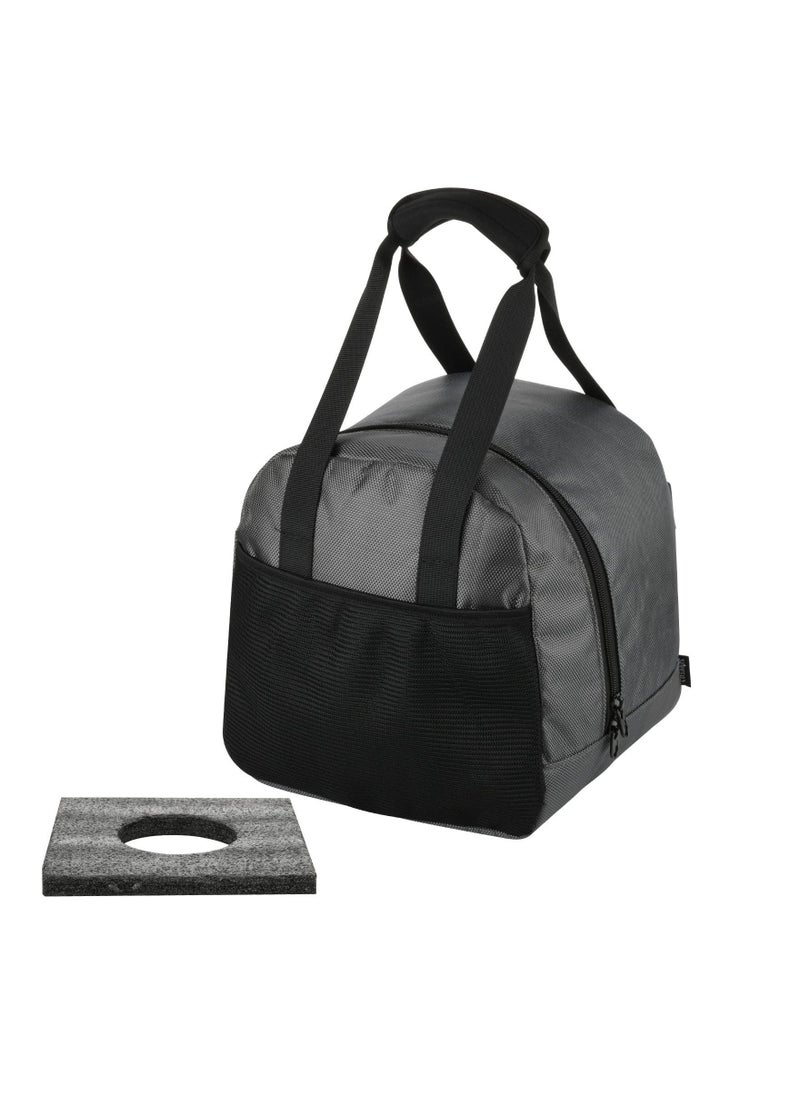 Generic Bowling Ball Tote Bowling Bag with Padded Ball Holder with Large Accessory Pocket Fits as Add One Bowling Ball Bag to Roller Bag Fits Also as Single Pair of Bowling Shoes  - Image 1