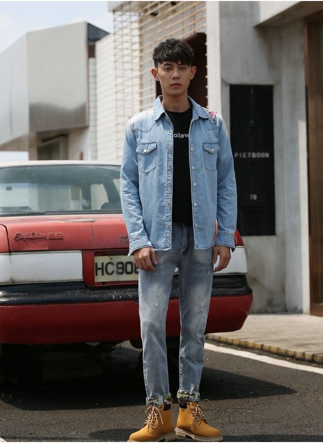 Nomadic Noble 2022 new embroidered Denim jacket  - Image 1