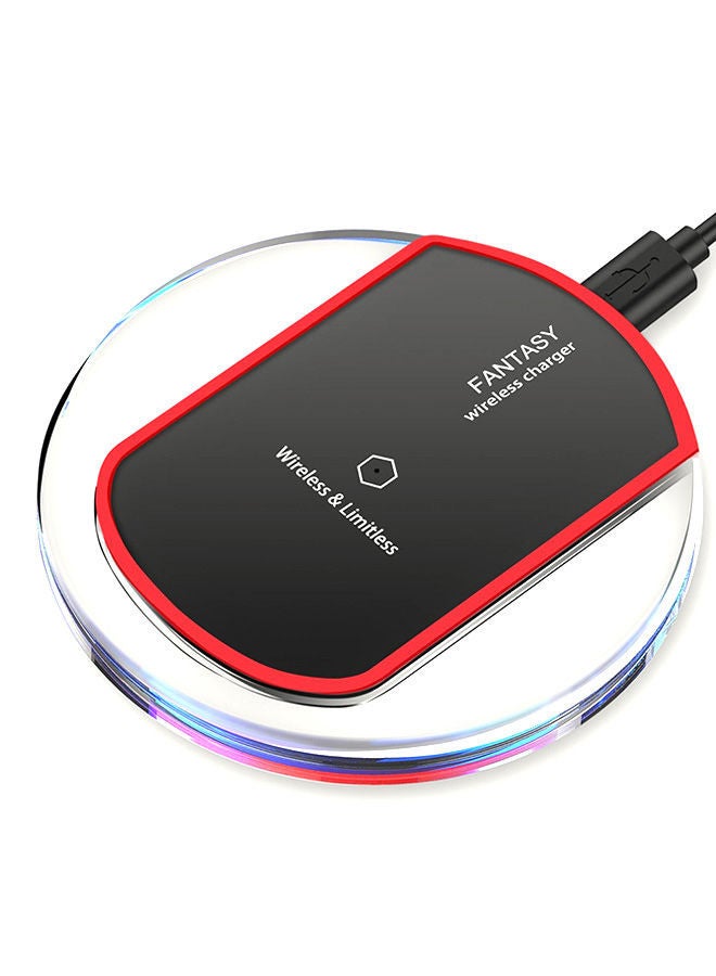 NIBEMINENT Wireless Charger Qi Charging Pad Station For Apple iPhone X/Apple 8/Apple 8 Plus/Samsung Galaxy S8/Note Black 
