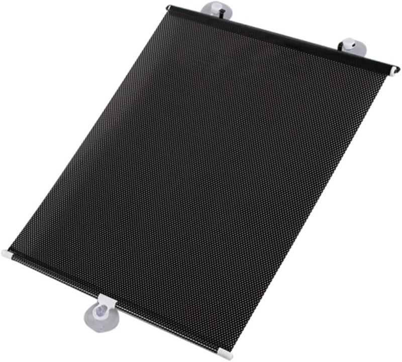 Healifty Retractable Car Window Sun Shade Curtain PVC Privacy Screen Heat Reduction UV Protection for Vehicle Side Windows Easy Installation - Image 1