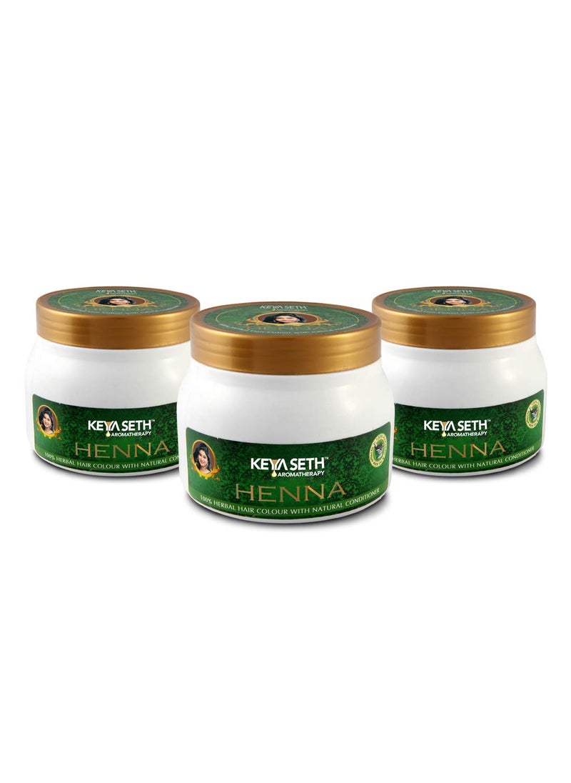 KEYA SETH AROMATHERAPY, DEVICE OF DROP KEYA SETH AROMATHERAPY DEVICE OF DROP Henna Powder Herbal Hair Colour with Natural Conditioner 200g Pack of 3 Natural Black  - Image 1