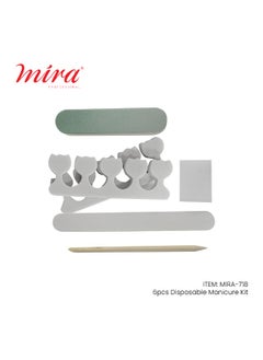 Mira Mira Disposable Manicure Pedicure 6 Pcs Tools Set  - Image 1