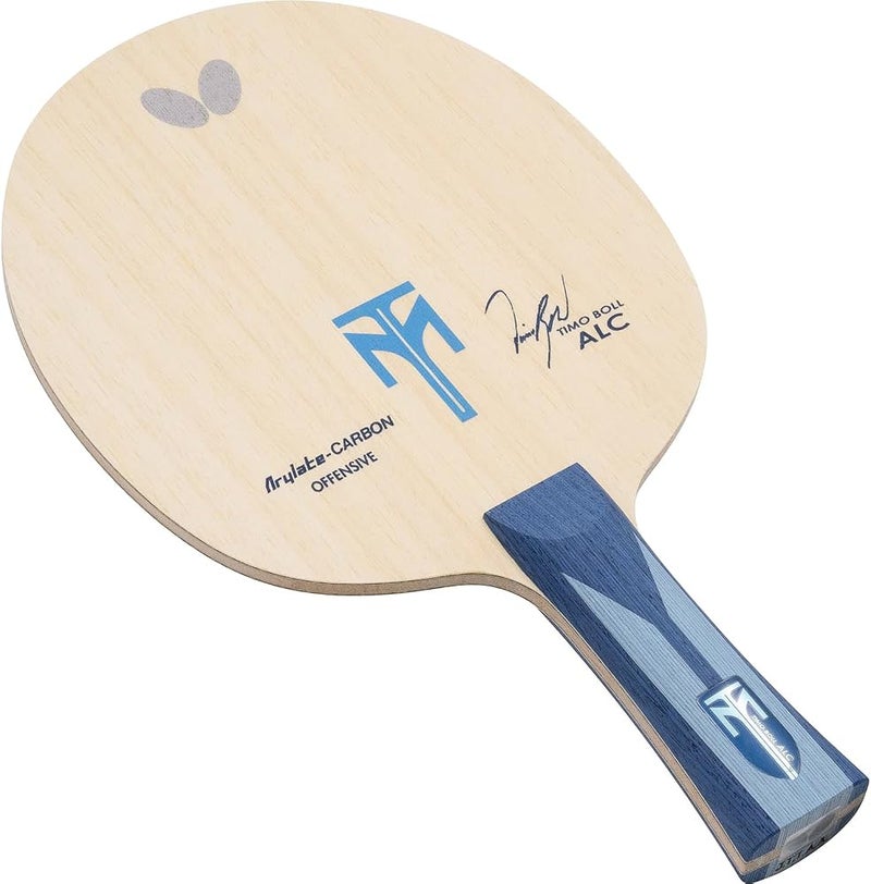 Butterfly Timo Boll ALC Table Tennis Blade - Arylate-Carbon Fiber Blade - Professional Butterfly Table Tennis Blade - Available in AN, FL, and ST handle styles - Made in Japan - Image 1