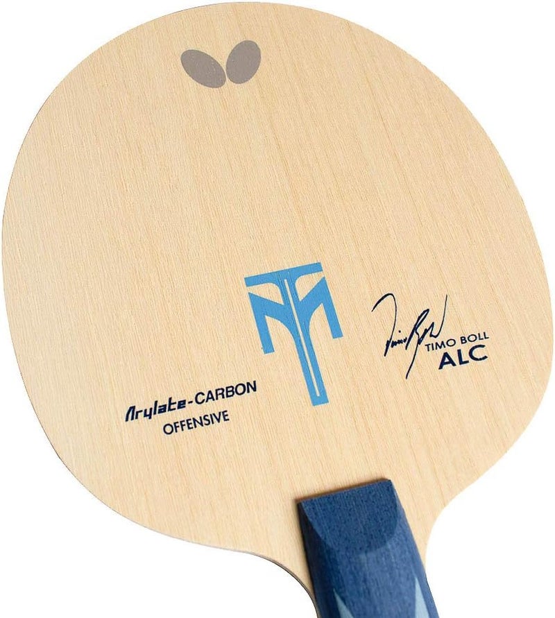 Butterfly Timo Boll ALC Table Tennis Blade - Arylate-Carbon Fiber Blade - Professional Butterfly Table Tennis Blade - Available in AN, FL, and ST handle styles - Made in Japan - Image 2