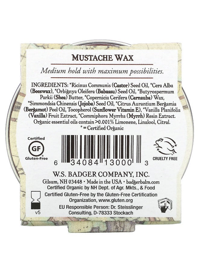 Badger, Organic Mustache Wax, 0.75 oz (21 g) - Image 3