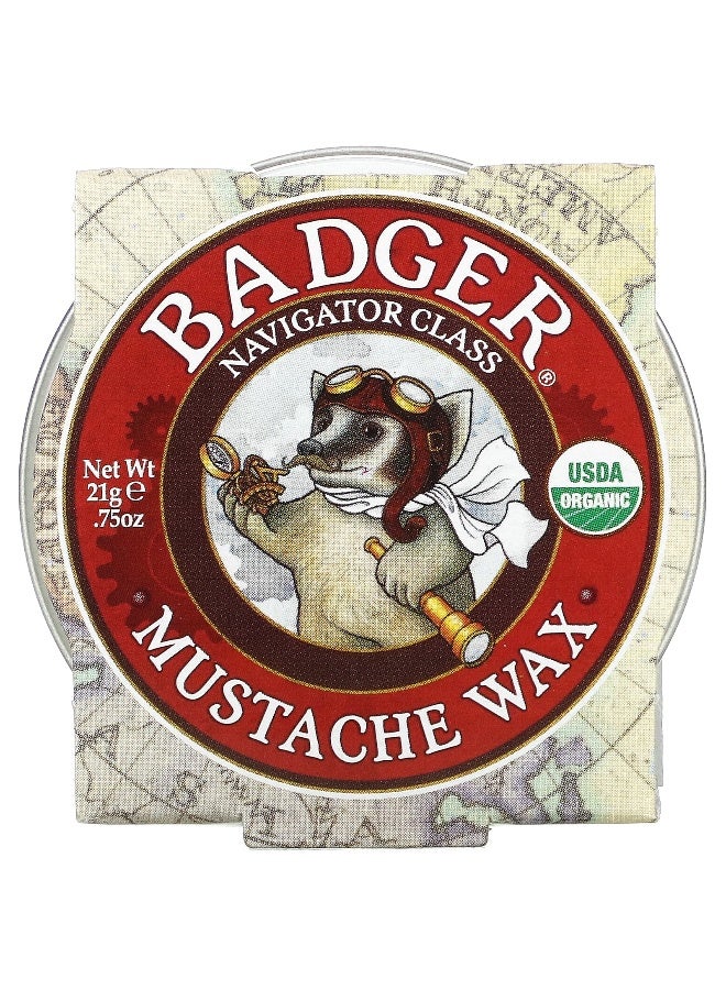 Badger, Organic Mustache Wax, 0.75 oz (21 g) - Image 2