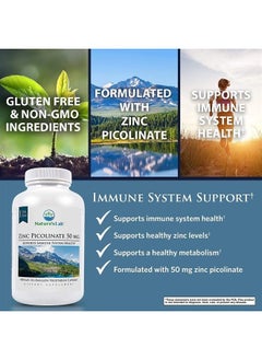 Nature's Lab Zinc Picolinate 50mg - Highly Absorbable Zinc Supplement – 100 Capsules (3 Month Supply)  - Image 3