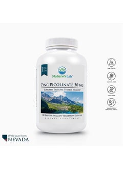 Nature's Lab Zinc Picolinate 50mg - Highly Absorbable Zinc Supplement – 100 Capsules (3 Month Supply)  - Image 4