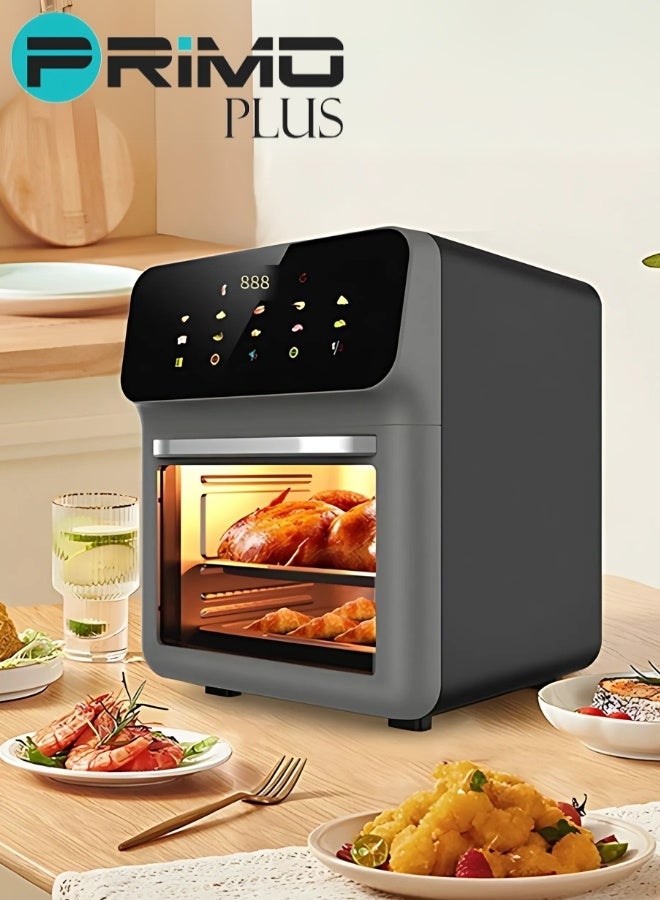 PRIMO PLUS Healthy Air Fryer Without Oil For Fry/Grill/Bake/Roast Capacity 12 Liters Power 1350 Watts - Black Color - Image 5
