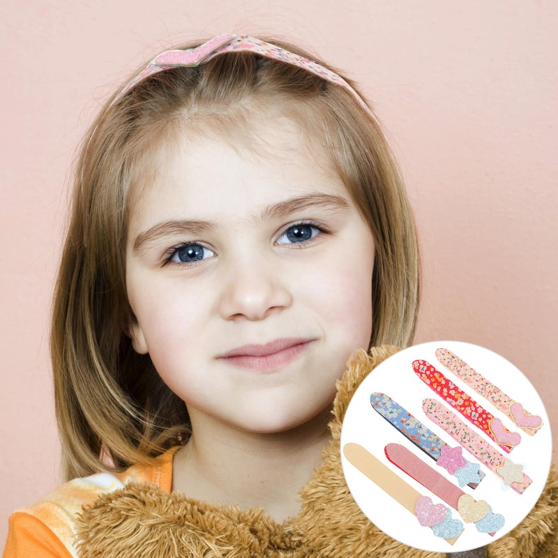 6Pcs Glitter Hair Pad Bands Hair Fringe Stickers Girls Hair Fixer for Women - Image 1