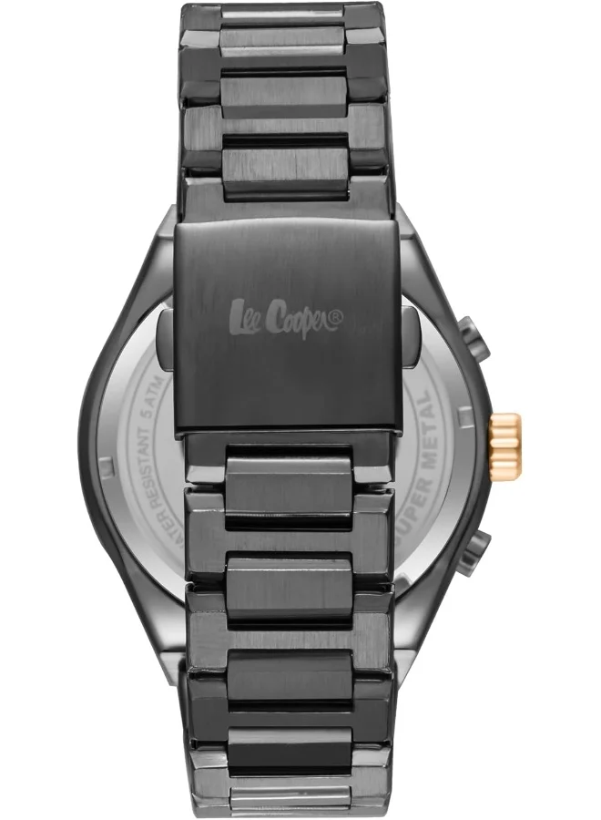 Lee Cooper Lee Cooper Men's Watch, Multi Function Display and Metal Strap - LC08026.060, Grey