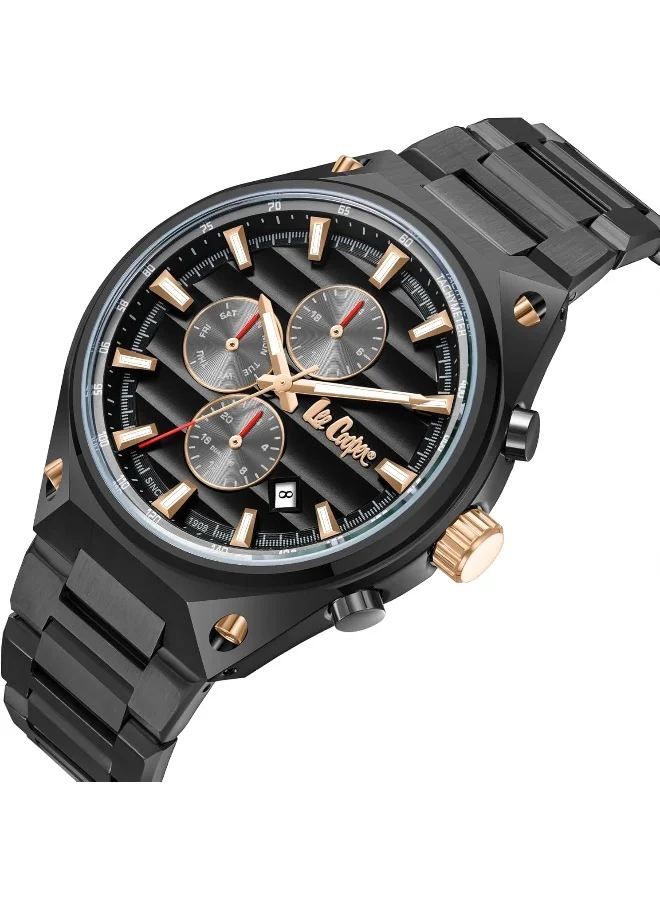 Lee Cooper Lee Cooper Men's Watch, Multi Function Display and Metal Strap - LC08026.060, Grey