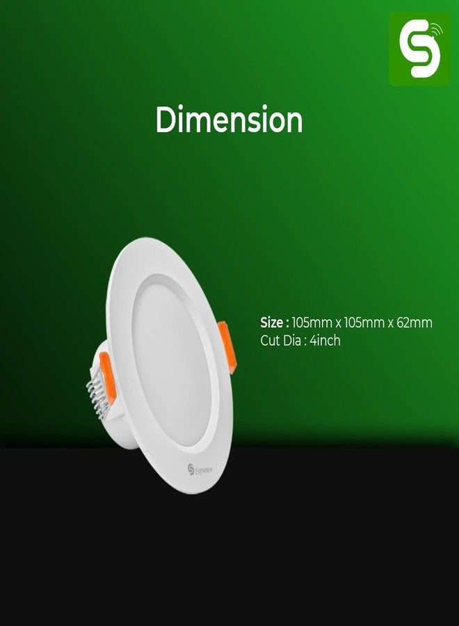 ESYSENSE Motion Sensor Downlight| Auto On/Off Sensor Light | 7W| Microwave Motion Detector Light| Detection Range Up to 9m| 3000K Colour Temperature | ESY-L07CL - Image 3