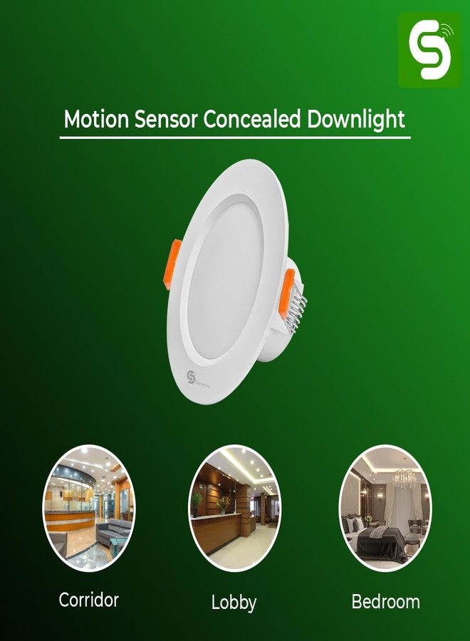 ESYSENSE Motion Sensor Downlight| Auto On/Off Sensor Light | 7W| Microwave Motion Detector Light| Detection Range Up to 9m| 3000K Colour Temperature | ESY-L07CL - Image 5