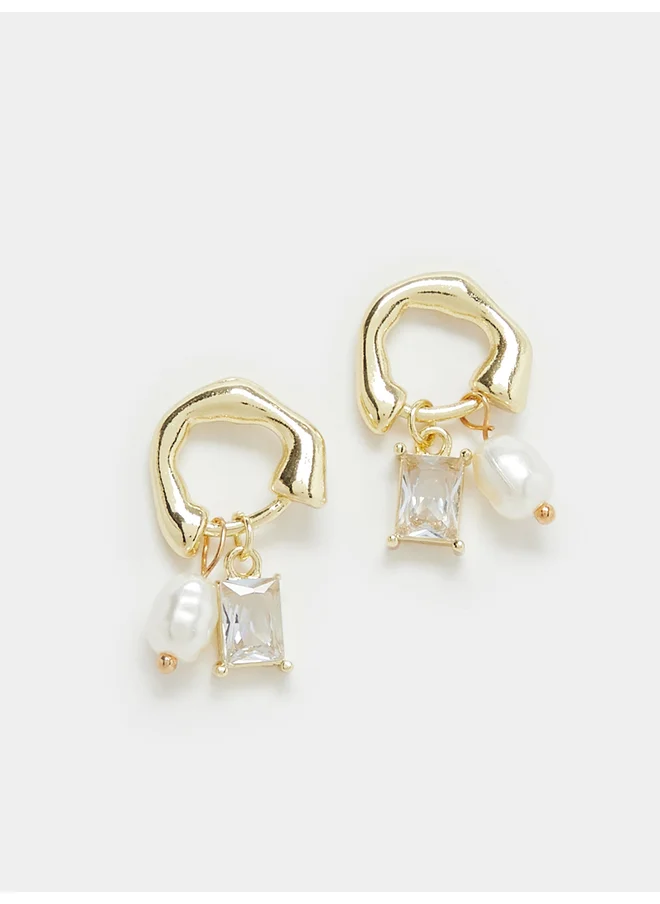 ستايلي Styli Two Drop Casual  Earrings