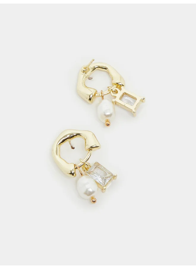 ستايلي Styli Two Drop Casual  Earrings