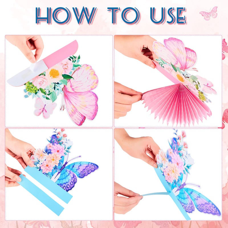 Epakh 10 Pieces Butterfly Centerpieces for Tables Butterfly Birthday Party Decorations Spring Honeycomb Table Centerpiece Spring Flower Theme Party Supplies for Birthday Baby Shower Decor - Image 4