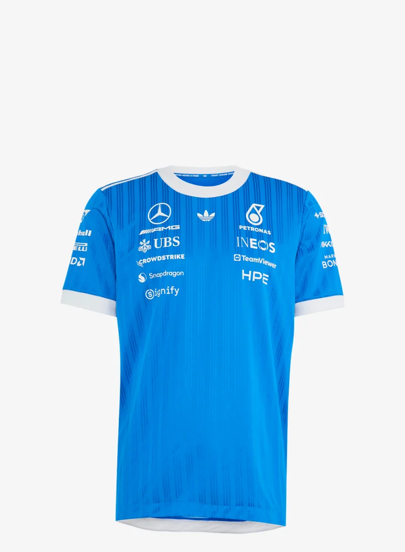 Adidas MERCEDES - AMG PETRONAS FORMULA 1 TEAM BLUE WONDER AUTHENTIC DRIVER JERSEY