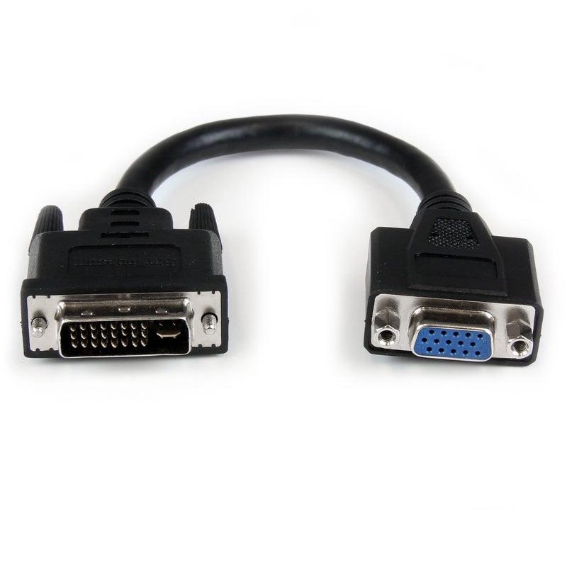 Startech.com StarTechcom 8in DVI to VGA Cable Adapter DVII Male to VGA Female Dongle Adapter DVIVGAMF8IN - Image 2