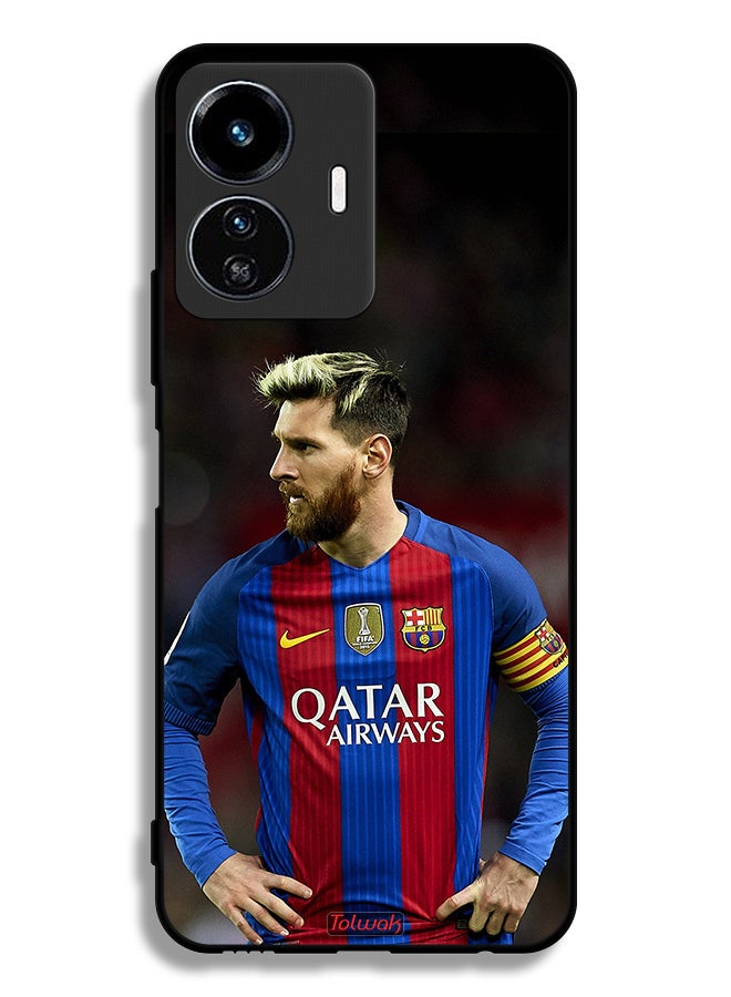 Tolwak Vivo Y77e 5G Protective Case Cover Messi Barcelona - Image 2