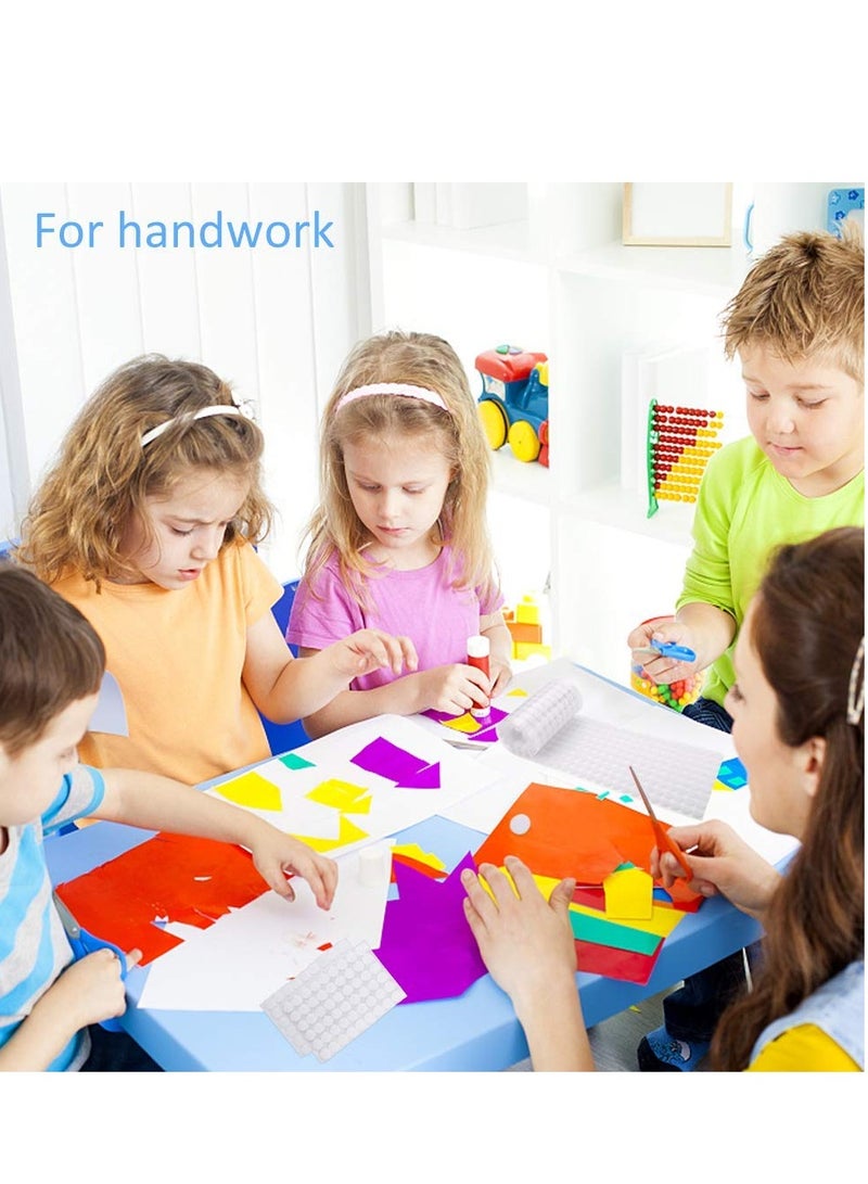 Excefore Self Adhesive Dots Tapes Sticky Back Coins Dots with Hook and Loop Velcro Round Pads 30mm Diameter Strong Waterproof Round Dot Dots with Adhesive for Home Office School 300Pcs (150 Pairs) - Image 3