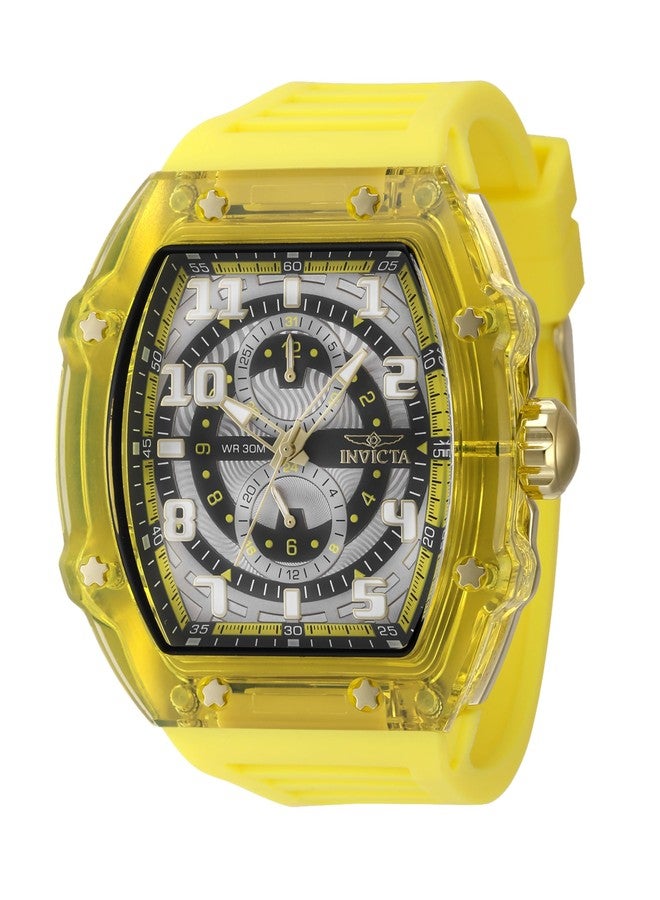 Invicta Racing Men 48.5mm Plastic Gold + Yellow Grey+Yellow dial VH61 Quartz - Image 1